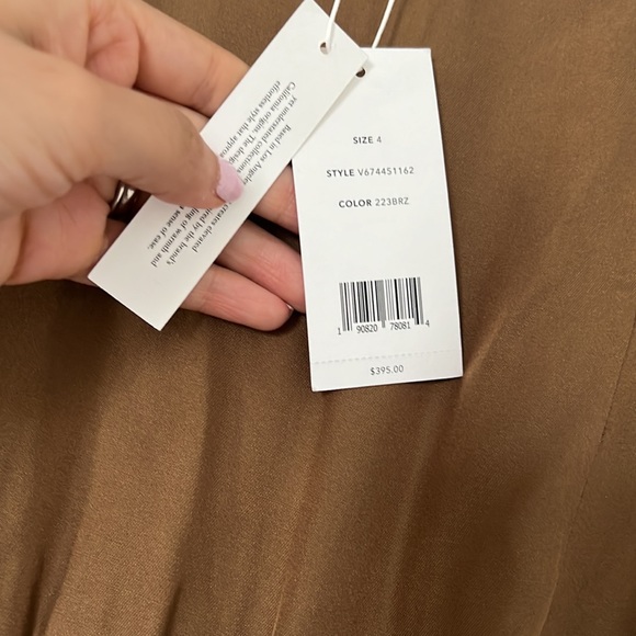 NWT Vince silk midi maxi modest dress, size 4 - Picture 6 of 10